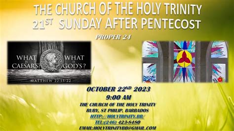 21st Sunday after Pentecost - YouTube