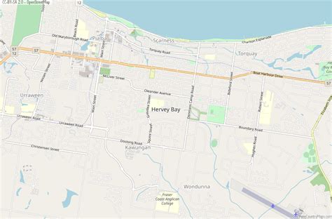 Hervey Bay Map Australia Latitude & Longitude: Free Maps