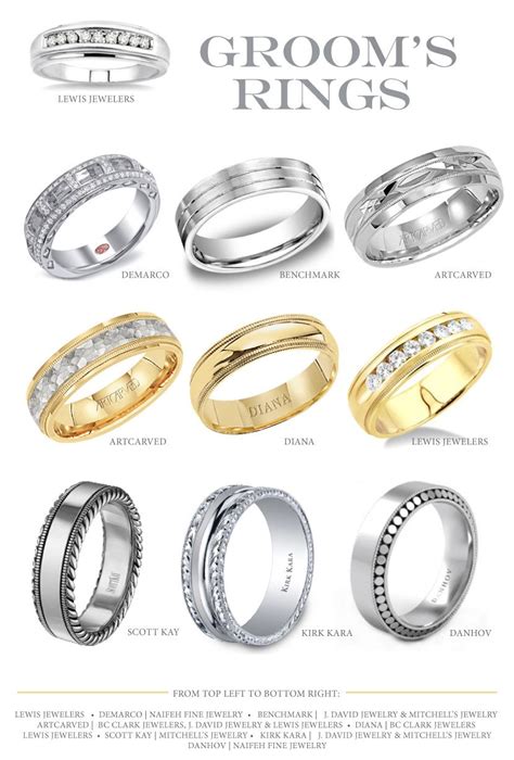 Gorgeous groom s rings – Artofit