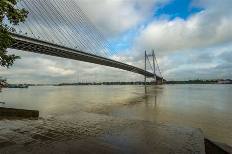 Second Hooghly River Bridge - the Longest Cable Stayed Bridge in India. Stock Photo - Image of ...