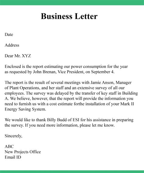 5+ Formal Business Letter Format Samples & Example