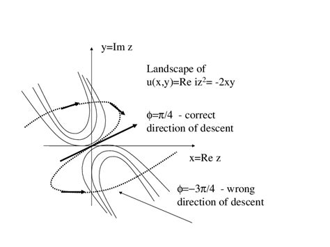 16 Stationary phase method. Correct and incorrect paths of the steepest ...