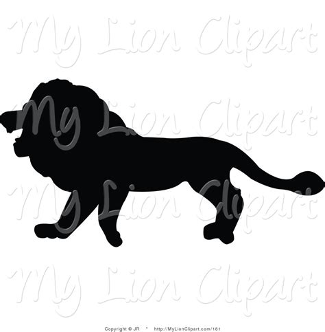 Royalty Free Stock Lion Designs of Silhouetted Animals