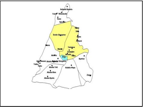 The Map of the Volta Region | Download Scientific Diagram