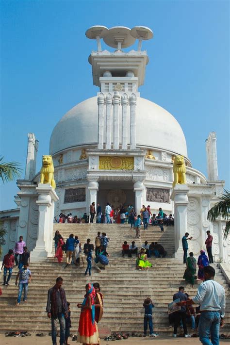 Historical Dhauli Temple and Visitors Editorial Stock Photo - Image of asia, buddhist: 143874858