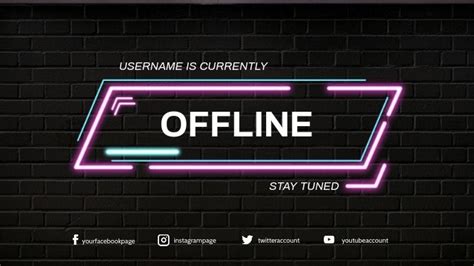 Offline Twitch Banner Template | Banner template, Gaming posters, Youtube banner template