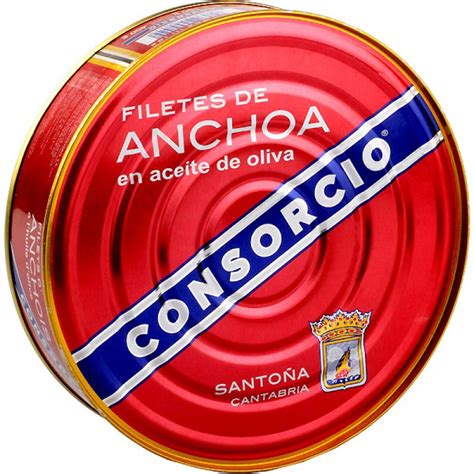 Preserves sea anchovies in Olive Oil consorcio