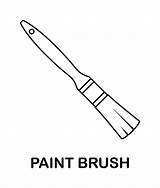 Coloring Page With Paint brush For Kids 10691870 Vector Art At Vecteezy sketch template
