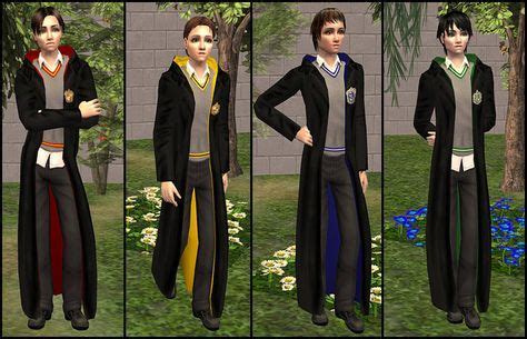 Sims 4 cc harry potter house robes - gejes