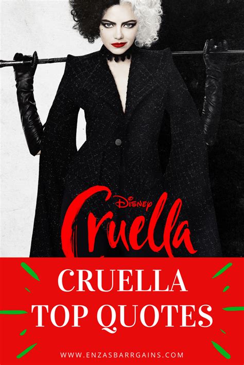 Cruella Movie Quotes and Review - Enza's Bargains