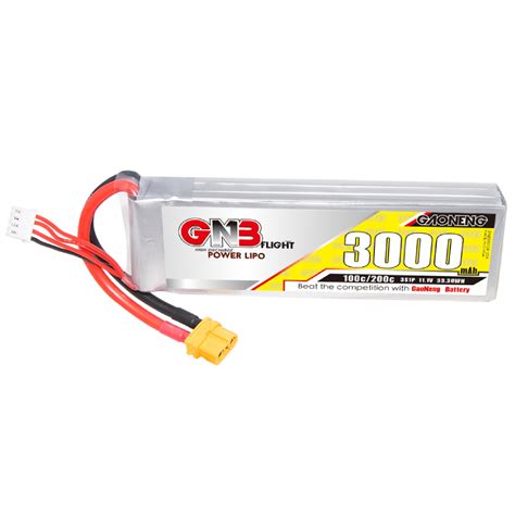 GNB 3000mAh 3S 100C LiPo Battery | HobbyRC UK