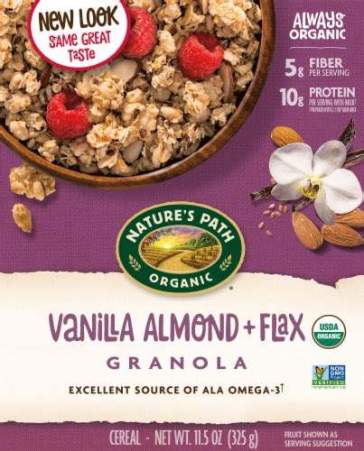 Nature's Path Organic Vanilla Almond and Flax Granola Cereal, 11.5 oz - Fry’s Food Stores