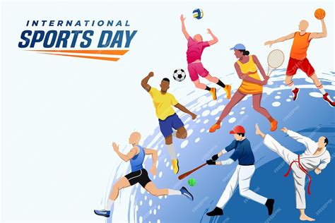 Premium Vector | Sports Background Vector International Sports Day Illustration Graphic Design ...