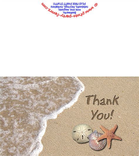 Beach Thank You Card - Free Printable Thank You Cards