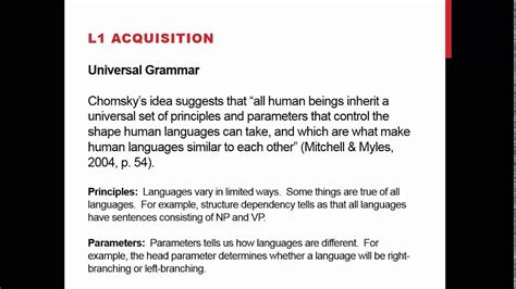 Universal Grammar Overview video - YouTube