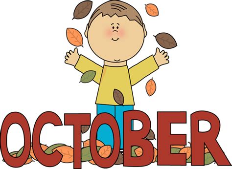 Autumn October Month Clip Art - Autumn October Month Image | October clipart, Months in a year ...