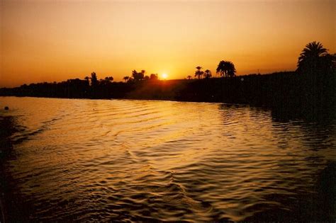 Sunset on the Nile River - Nile cruise - Egypt | Beautiful lakes, Egypt, Sunset