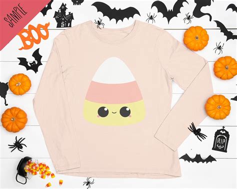 Candy Corn SVG Candy Corn Halloween SVG Layered & Easy Use Svg, Eps, Jpg, Png Kawaii SVG for ...