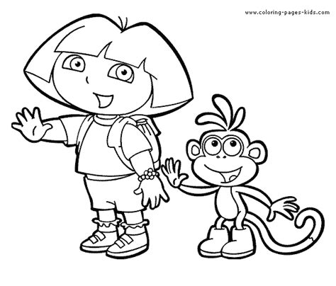 Dora the explorer Coloring Pages - Coloring Pages