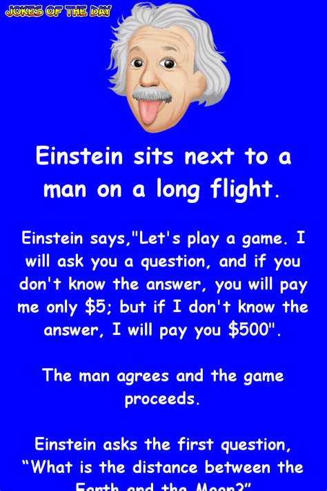 Einstein is baffled by this mans quizzical question | Jokes Of The Day