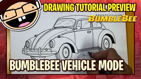 [PREVIEW] How to Draw BUMBLEBEE VEHICLE MODE / VOLKSWAGEN BEETLE ...