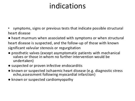 Echo indications