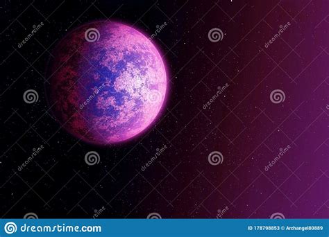 Exoplanet in Deep Space.Elements of this Image Were Furnished by NASA ...