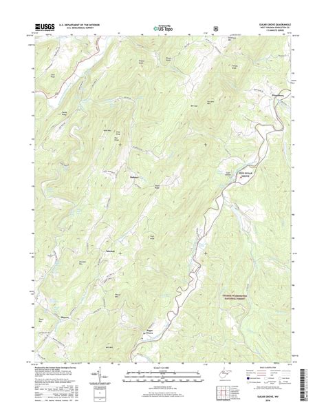 Sugar Grove West Virginia US Topo Map – MyTopo Map Store