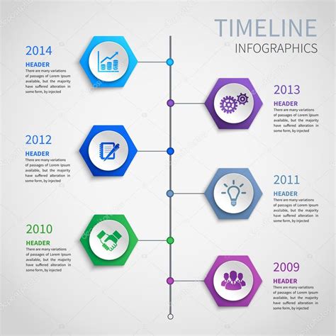 Paper timeline infographics — Stock Vector © macrovector #47042245