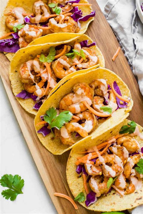 Sriracha Lime Shrimp Tacos Recipe - Jar Of Lemons