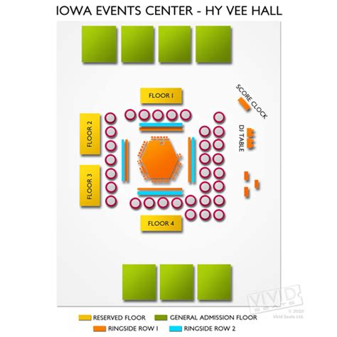 Iowa Events Center - Hy Vee Hall Seating Chart | Vivid Seats