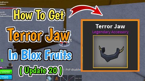 How To Get Terror Jaw In Blox Fruits (Update 20) | New Update 20 Accessory Terror Jaw - YouTube