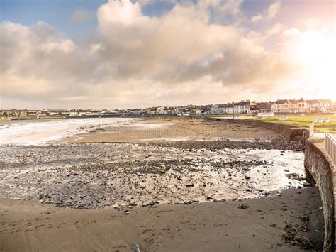 View on Kilkee Beach and Town Houses in the Background. County Clare ...