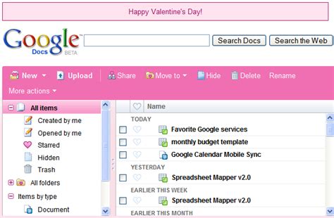 Valentine's Day at Google
