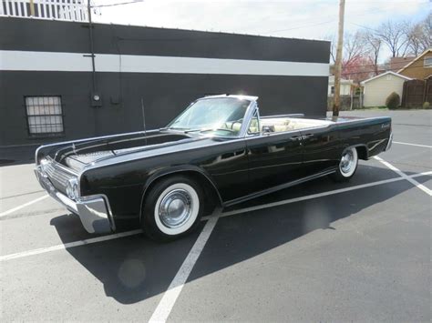 "FACTORY BLACK/HONEY BEIGE 1963 LINCOLN CONTINENTAL SUICIDE DOOR CONVERTIBLE" for sale: photos ...