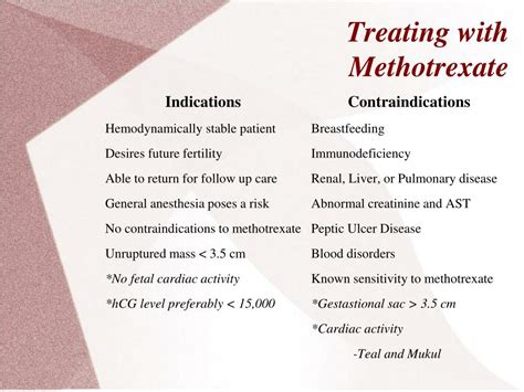 PPT - Methotrexate Administration for Ectopic Pregnancy PowerPoint Presentation - ID:2176502