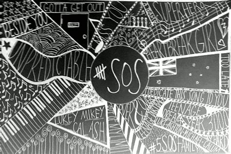 5SOS Logo Wallpaper - WallpaperSafari