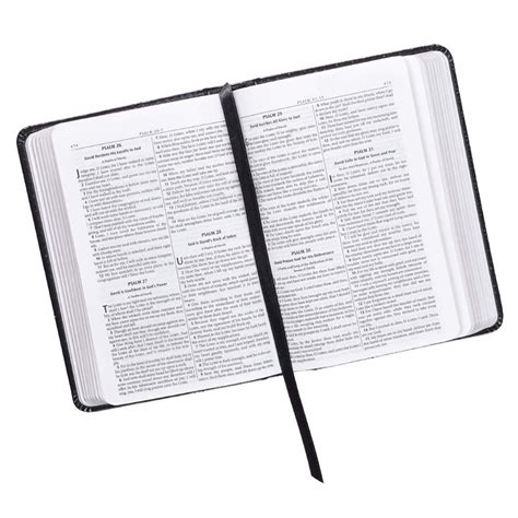 KJV Mini Pocket Bible Lux Leather, Black