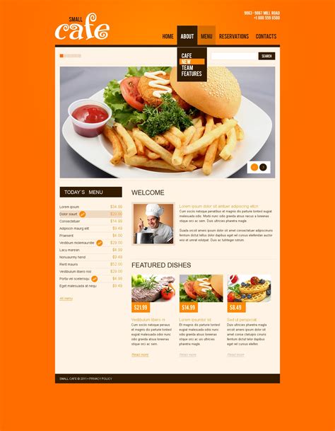 Cafe Website Template