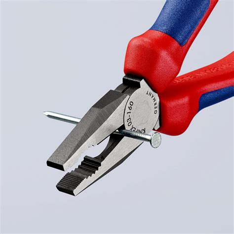 Knipex 03 02 180 Combination Pliers with Multi-Component Grips 180mm | PrimeTools