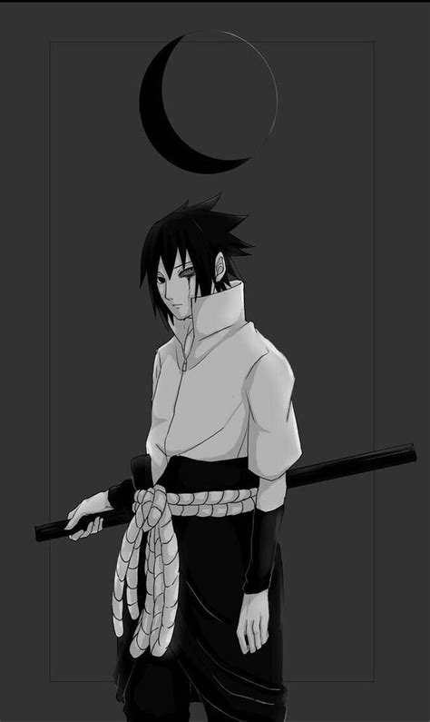 Naruto Black And White iPhone, Sasuke Black HD phone wallpaper | Pxfuel