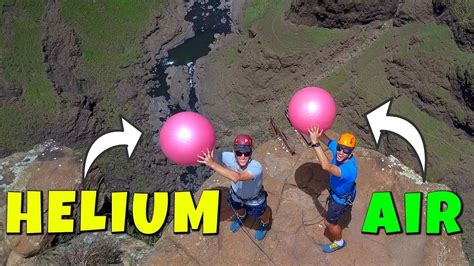 How Ridiculous Exercise Ball Magnus Effect: HELIUM VS. AIR from 200m! - Sports Game TV