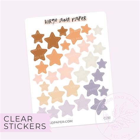 Clear Stickers – Page 2 – Virgo and Paper