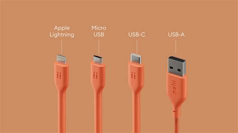 What is the difference between a USB-A, USB-C, Micro-USB and Lighting cable? – Nolii