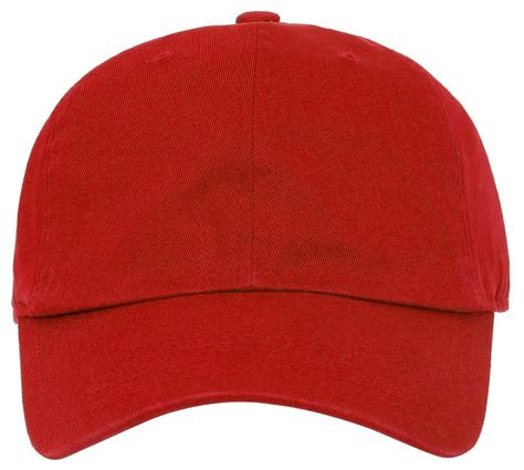 Plain BASEBALL CAP Dad Hat Low Profile Solid Cotton Pigment Adjustable (7fc047_Red) - Walmart ...