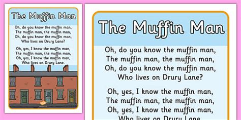 The Muffin Man Nursery Rhyme Display Poster | Twinkl EYFS