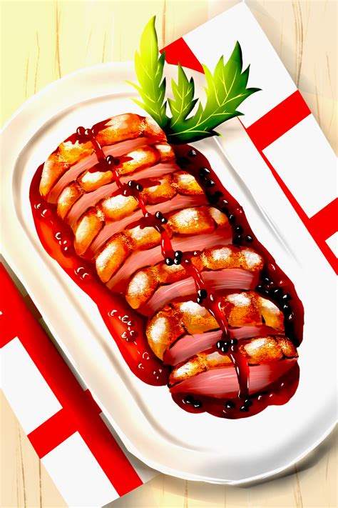 Roast Duck with Cranberry Sauce~~ :3 by Kainex19 on DeviantArt