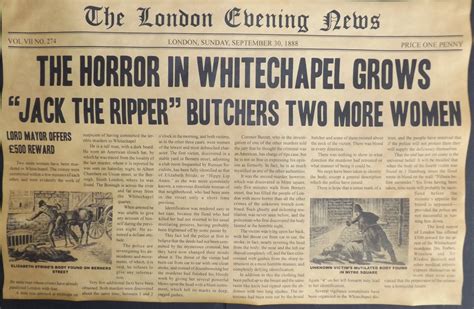 Schmerzmittel Wollen Delikatesse jack the ripper original newspaper ...