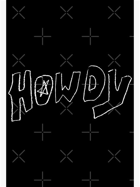 "Ryan Trahan Merch Howdy Logo" Poster for Sale by AfafShopy | Redbubble