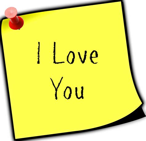 I Love You Sticky Note Free Stock Photo - Public Domain Pictures